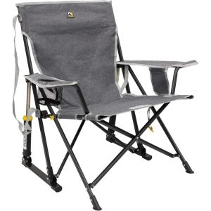 imageGCI OUTDOOR Kickback Rocker Outdoor Rocking Chair with Beverage HolderGrey