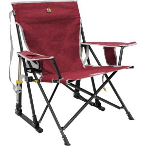 imageGCI OUTDOOR Kickback Rocker Outdoor Rocking Chair with Beverage HolderRed