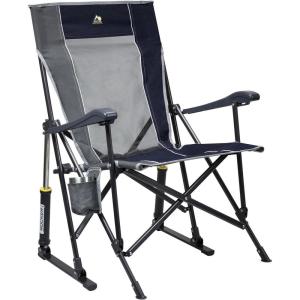 imageGCI OUTDOOR Roadtrip Rocker Collapsible Rocking Chair ampamp Outdoor Camping Chair  Indigo
