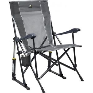 imageGCI OUTDOOR Roadtrip Rocker Collapsible Rocking Chair ampamp Outdoor Camping Chair  Mercury