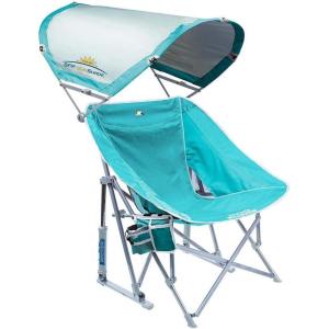 imageGCI OUTDOOR Waterside Pod Rocker Outdoor Rocking Chair with Sunshade CanopyPod Rocker with SunShade Beach