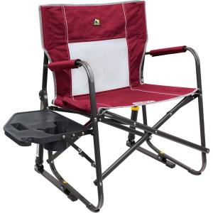 imageGCI Outdoor FirePit Rocker LowRide Outdoor Rocking Chair with Beverage HolderRed