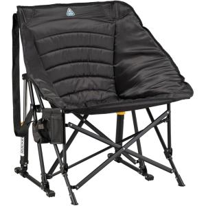 imageGCI Outdoor Pod Rocker Outdoor Rocking Chair with SunShade CanopyBlack