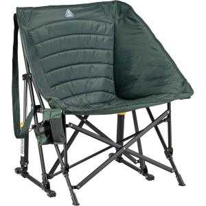 imageGCI Outdoor Pod Rocker Outdoor Rocking Chair with SunShade CanopyHunter