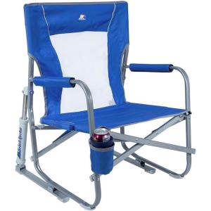 imageGCI Outdoor Waterside Beach Rocker Folding Beach Chair ampamp Portable Rocking Chair Saybrook Blue